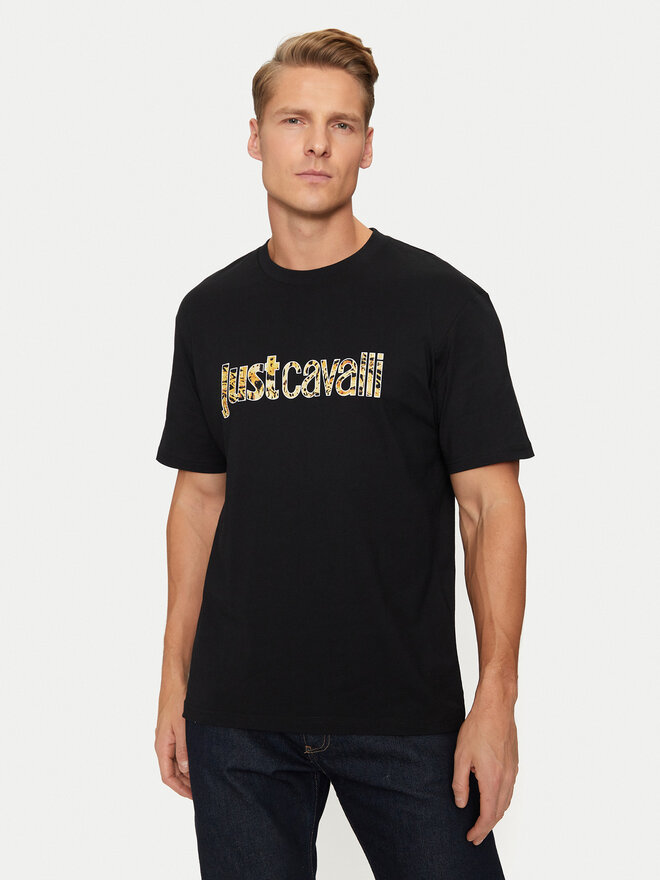 Just Cavalli Just Cavalli Camiseta 77OAHE25 Negro Regular Fit
