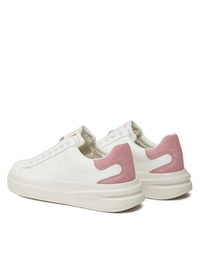 Guess Sneakersy Guess Elbina FLJELB LEA12 Biały