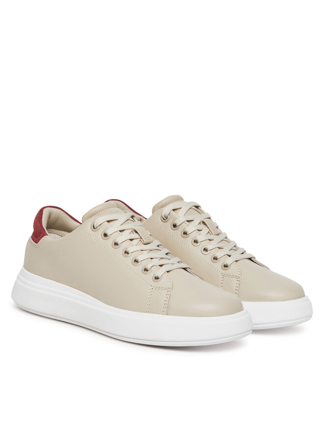 Calvin Klein Сникърси Calvin Klein Cupsole Lace Up - Suede Bt HW0HW02404 Бежов