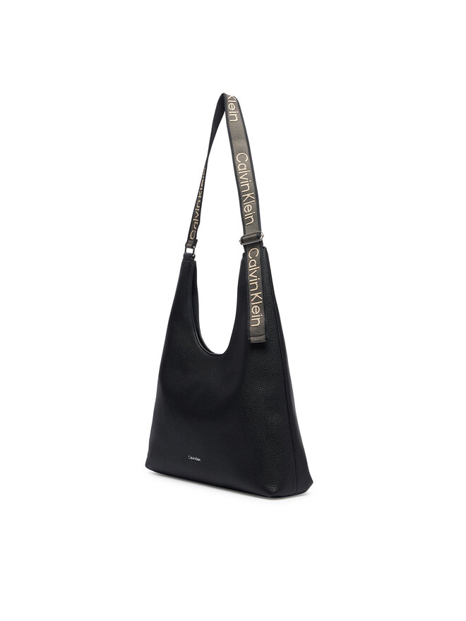 Calvin Klein Handtasche Calvin Klein Webbing Adj Strap Large Shoulder LV04F3643G Schwarz