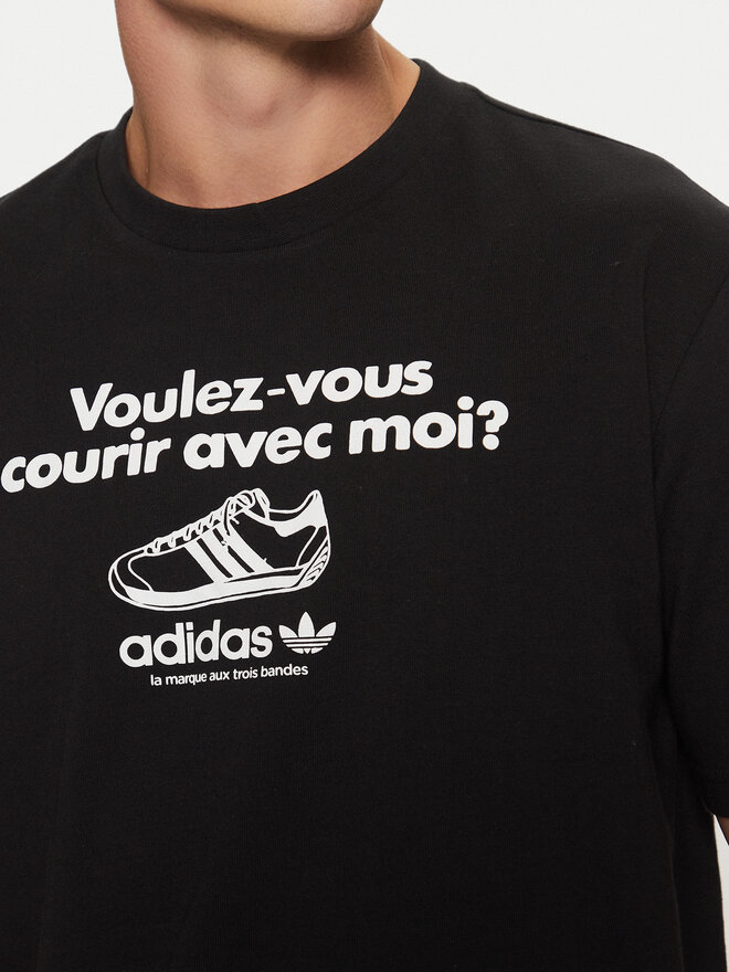 adidas adidas T-Shirt Graphic Tee JC8366 Schwarz Regular Fit
