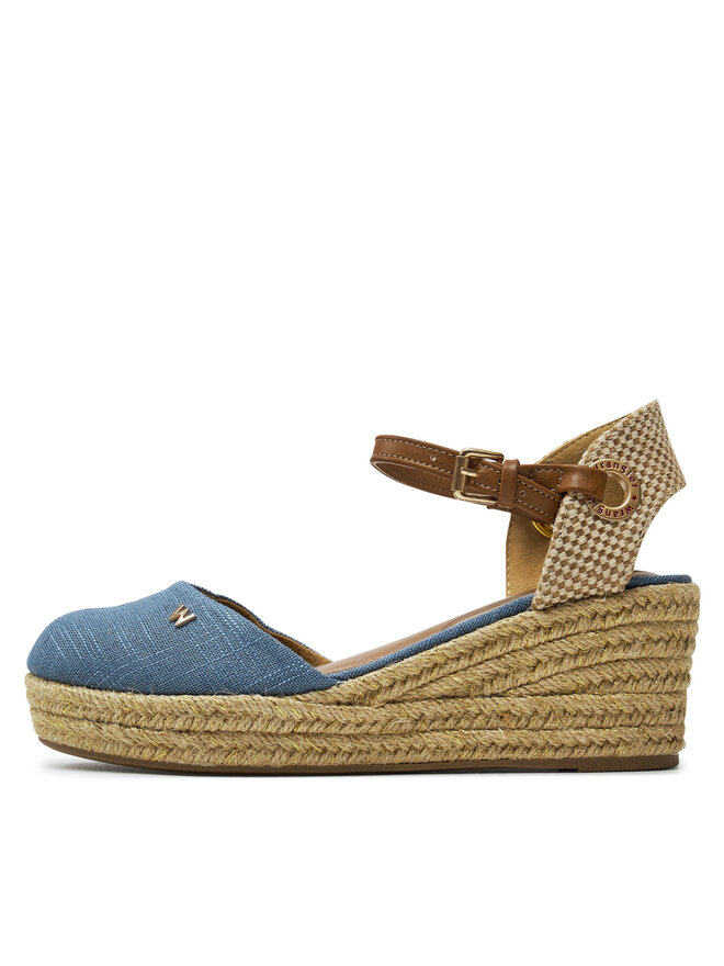 Wrangler Espadryle Wrangler Bela Women Semi Wedge 20241055 Niebieski