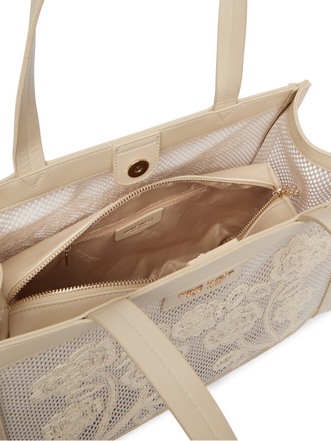Nine West Handtasche Nine West CEO-Wall Street Glow-KY319 Creme