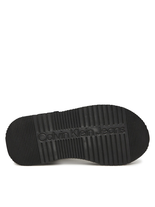 Calvin Klein Jeans Sandały Calvin Klein Jeans Sandal Velcro Webbing Mg YW0YW01693 Czarny