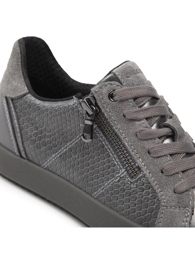 Geox Meisjes D Blomiee D Sneakers, donkergrijs (dark grey