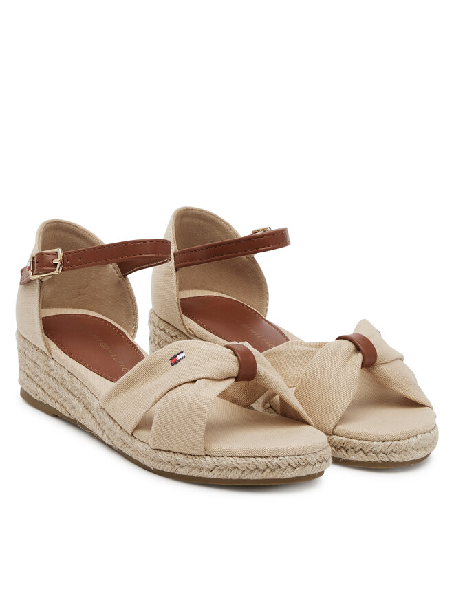 Tommy Hilfiger Еспадрильї Tommy Hilfiger T3A7-33801-0048 M Бежевий
