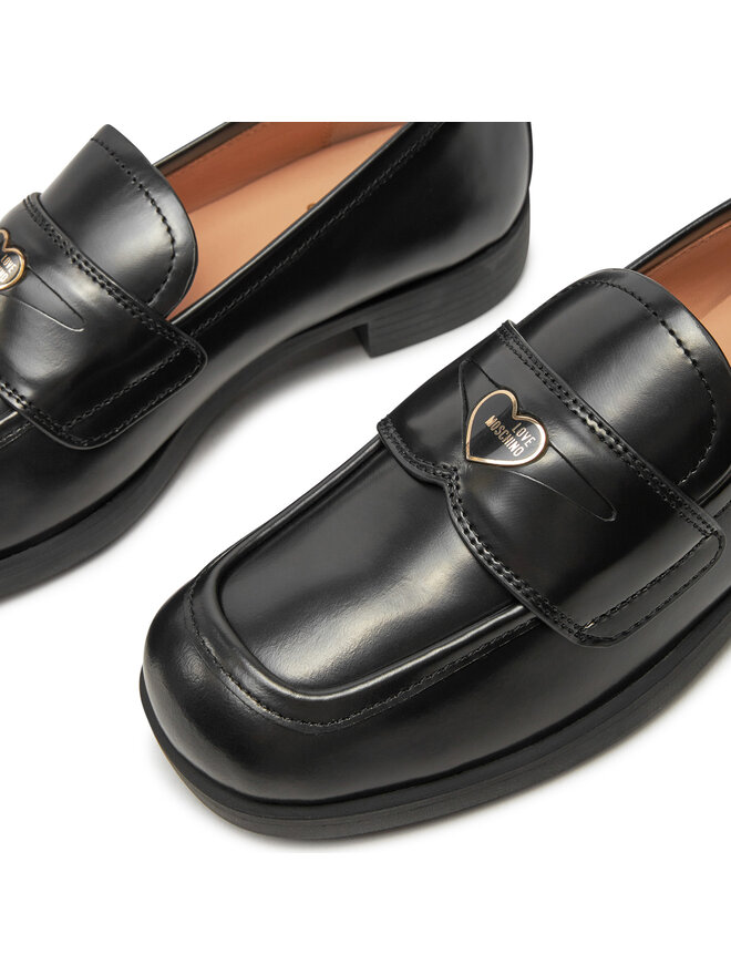 LOVE MOSCHINO Loaferice LOVE MOSCHINO JA10172G1LJD0000 Crna