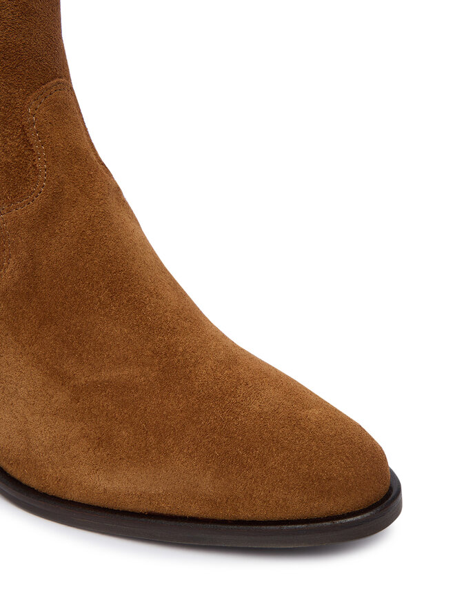 Tommy Hilfiger Stiefeletten Tommy Hilfiger Suede Western Chelsea Boot FW0FW09581 Braun