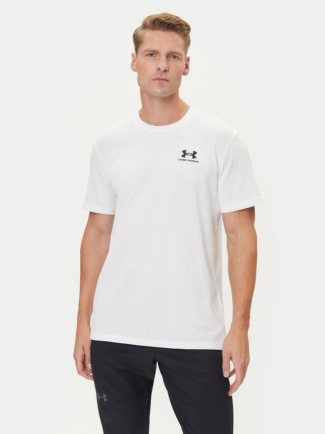 Under Armour Under Armour Marškinėliai Ua Logo Emb 1373997 Balta Relaxed Fit