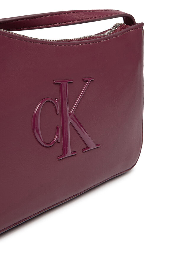 Calvin Klein Handtasche Calvin Klein Bold Ck Mini Bag LV04F1125G Dunkelrot