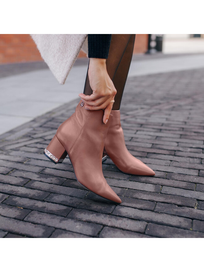 Guess Botine Guess Zadie FL8ZAD LEA10 Roz