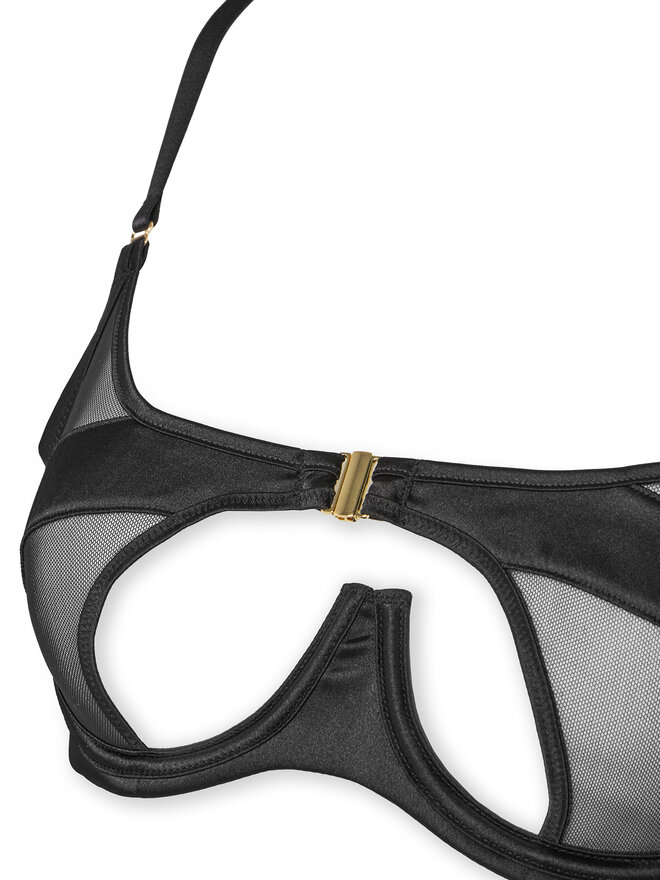Hunkemöller Hunkemöller Liemenėlė su lankeliais Vienna 301821 Juoda