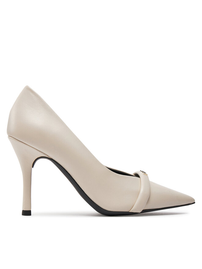 Furla Pantofi cu toc subțire Furla Core Decollete T.90 YG59FCD-X30000-1704S-10074100 Écru