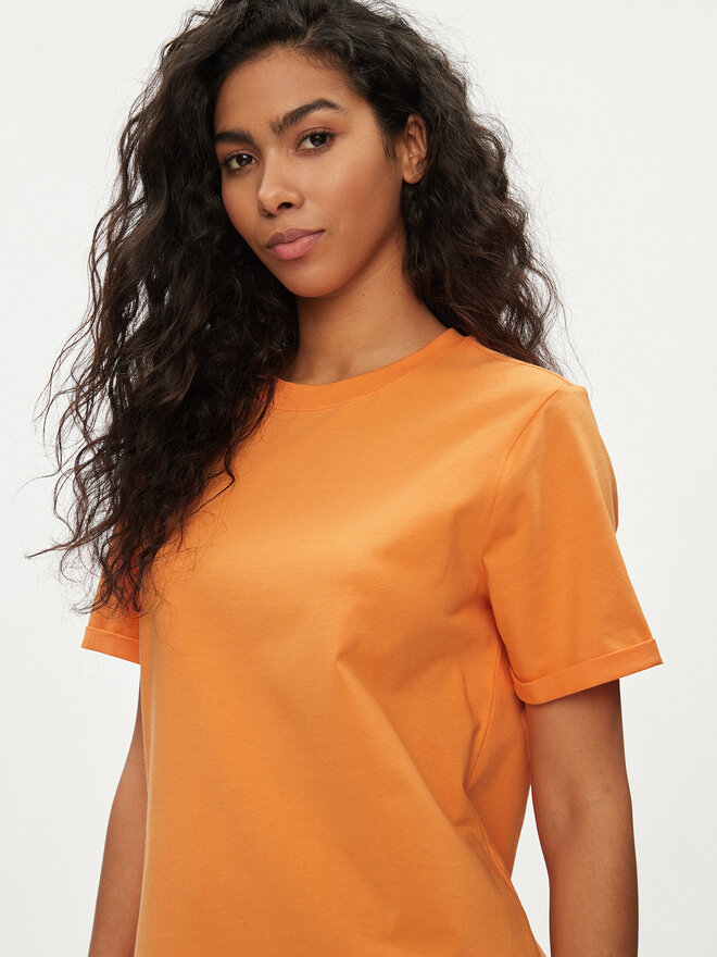 Pieces Pieces Футболка Ria 17086970 Оранжевий Regular Fit