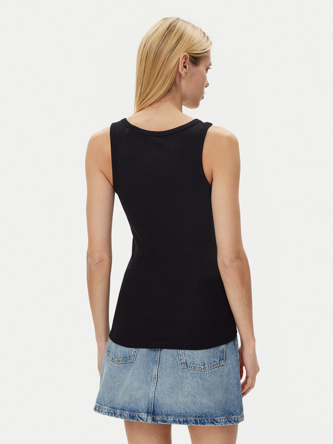 Guess Guess Τοπ W5GP29 KA0H1 Μαύρο Regular Fit