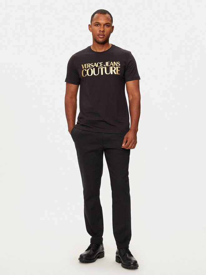 Versace Jeans Couture Versace Jeans Couture T-Shirt 77GAHT05 Μαύρο Regular Fit