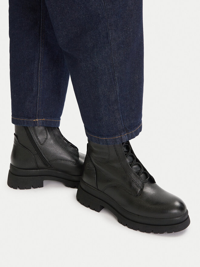 Tamaris Schnürstiefeletten Tamaris 1-25253-45 Schwarz