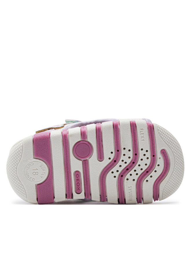 Sandales Geox Iupidoo Pour Fille – Respirantes, Semelle Flexible – Faciles à Enfiler – Tige Chevillère – Idéales Pour L’été