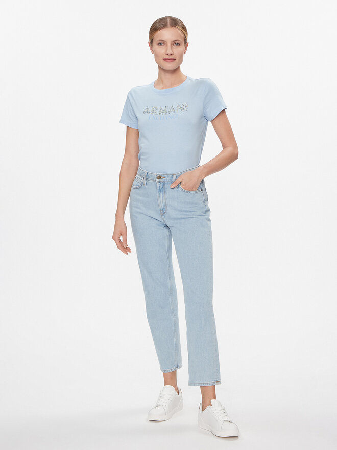 Armani Exchange Armani Exchange Футболка 3DYT13 YJ8QZ 15DD Блакитний Regular Fit