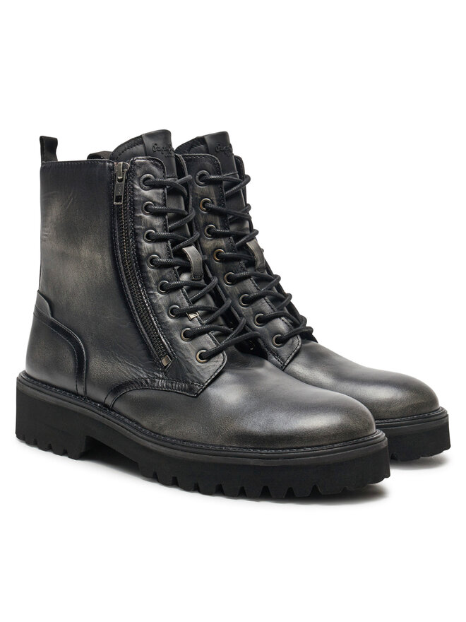 Pepe Jeans Schnürstiefeletten Pepe Jeans Durham Rub PMS50253 Schwarz