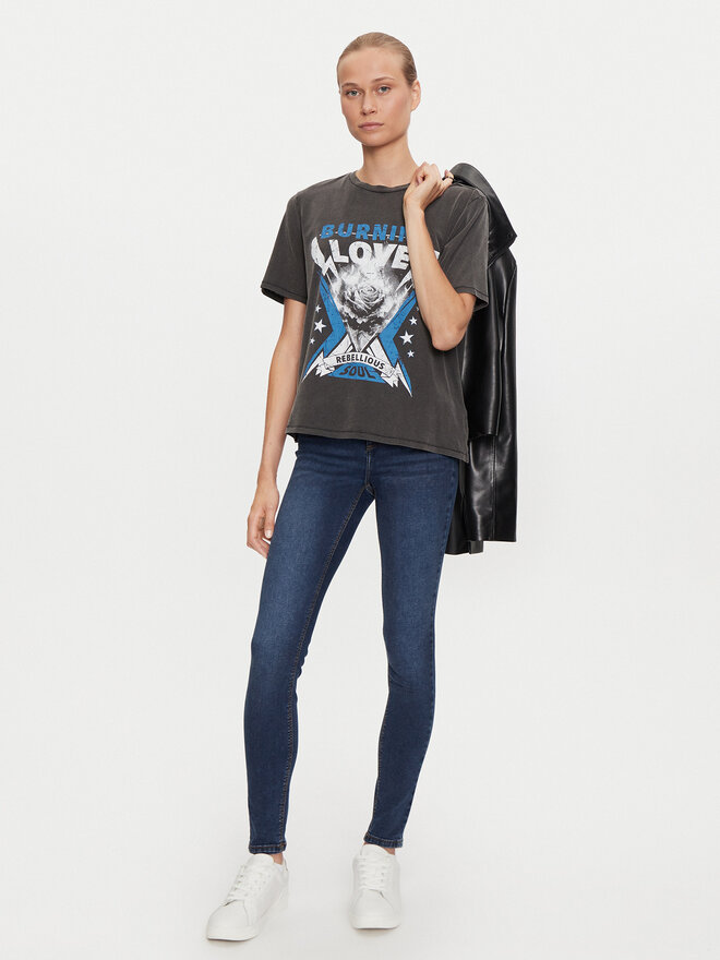 ONLY ONLY T-Shirt Lulu 15307345 Μαύρο Regular Fit