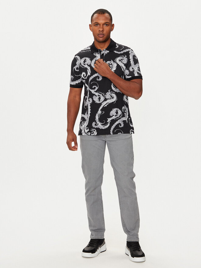 Versace Jeans Couture Versace Jeans Couture Poloshirt 77GAG6S0 Schwarz Regular Fit