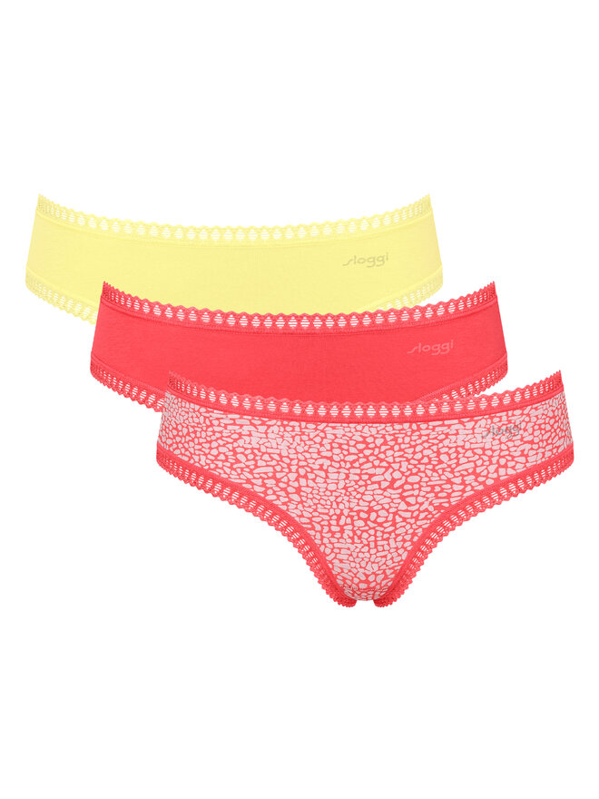 Sloggi Sloggi 3er-Set klassische Damenslips Go Crush 10219671 Bunt