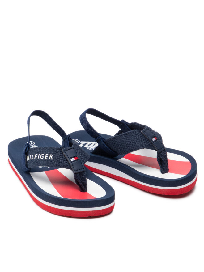Tommy Hilfiger Сандали Tommy Hilfiger Varsity Print Flip Flop T1B8-32264-0058 Розов