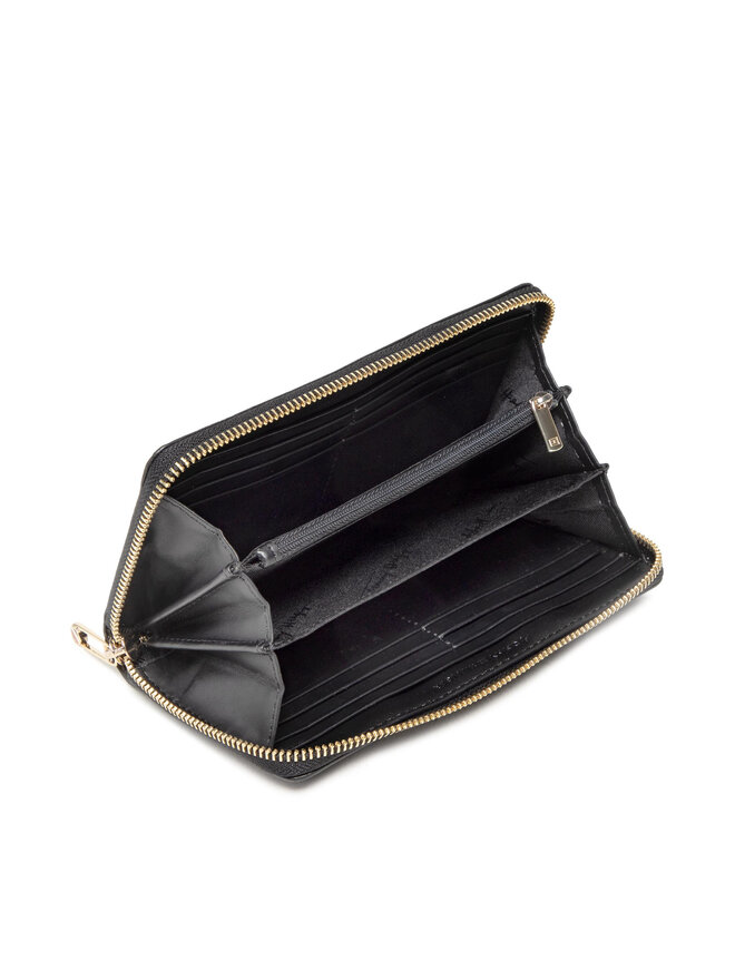 Tommy Hilfiger Didelė Moteriška Piniginė Tommy Hilfiger Iconic Tommy Large Za AW0AW12186 Juoda