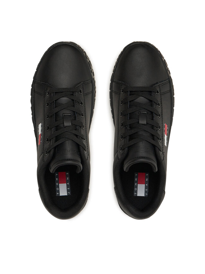Tommy Jeans Sneakersy Tommy Jeans Tjw Logo Outsole Sneaker Ess EN0EN02703 Czarny