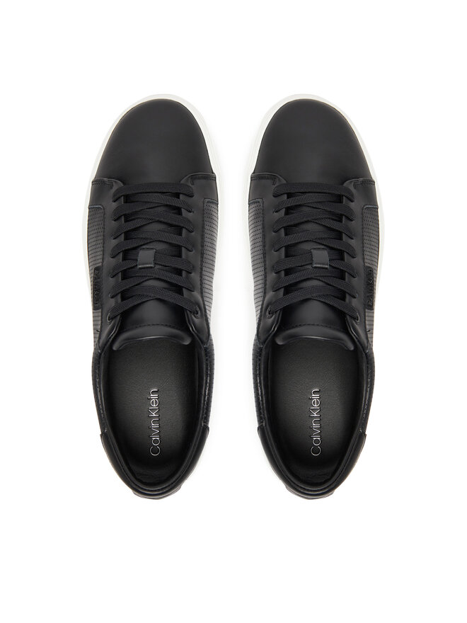 Calvin Klein Αθλητικά Calvin Klein Clean Cup Low Laceup Perf Lth HM0HM01870 Μαύρο