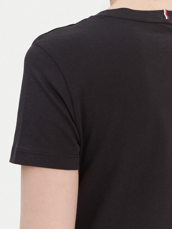 Tommy Hilfiger Tommy Hilfiger T-Shirt Heritage Crew WW0WW22043 Schwarz Regular Fit