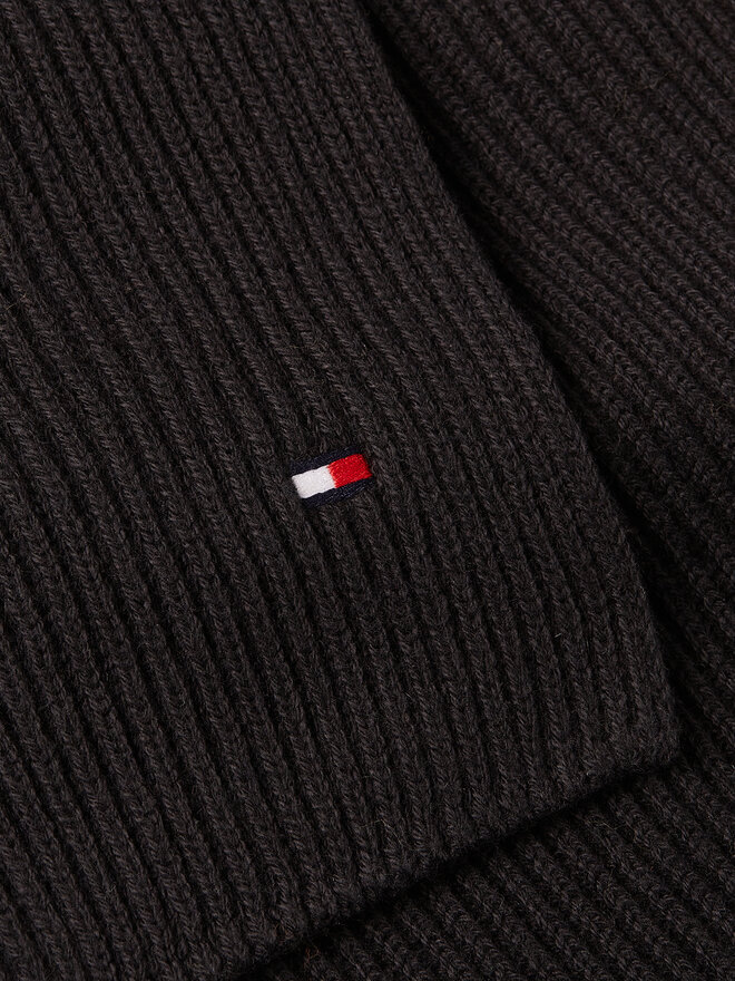 Tommy Hilfiger Šál Tommy Hilfiger Flag AM0AM12847 Černá