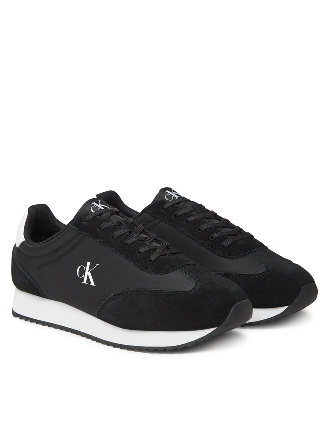 Calvin Klein Jeans Αθλητικά Calvin Klein Jeans Retro Runner Lace Up Ny-Su YM0YM01325 Μαύρο