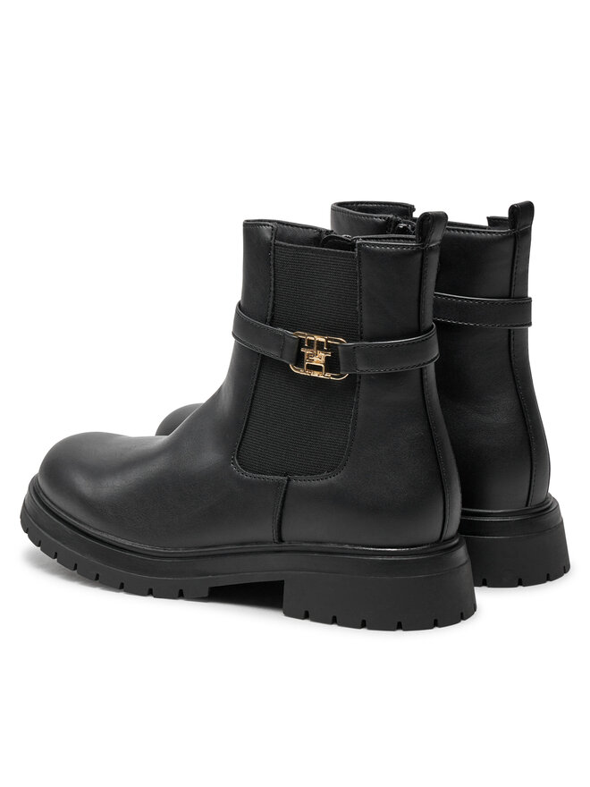 Tommy Hilfiger Ботильйони Tommy Hilfiger Chelsea Boot T3A5-33572-1351 S Чорний
