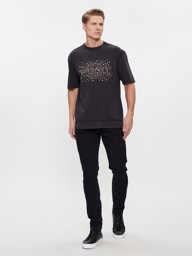 HUGO Hugo T-Shirt Dunic 50504534 Schwarz Relaxed Fit