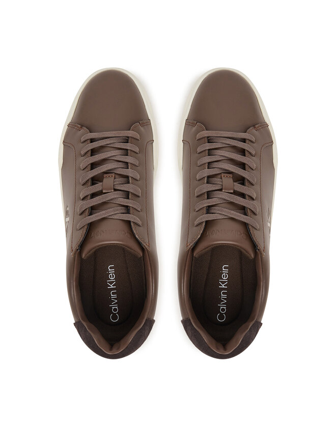 Calvin Klein Sneakers Calvin Klein Chunky Cupsole Laceup Croc Bt HM0HM02298 Dunkelbraun
