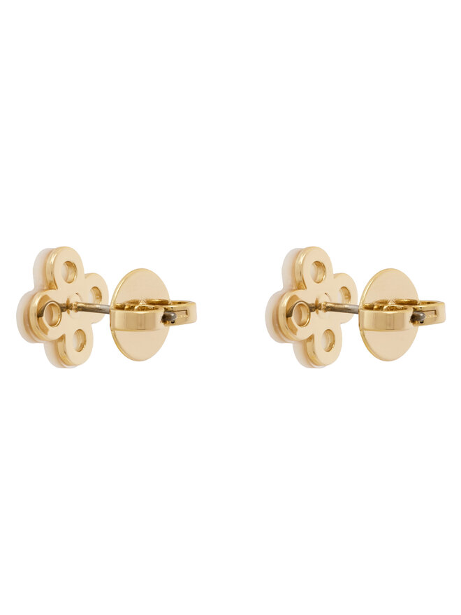 Tory Burch Сережки Tory Burch Clover Stud Earring 184411 Золотий