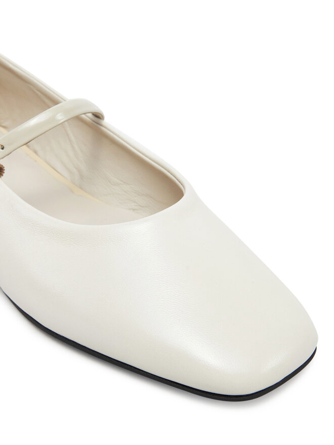Calvin Klein Baleriny Calvin Klein Ballerina New Buckle - Lth HW0HW02483 Beżowy