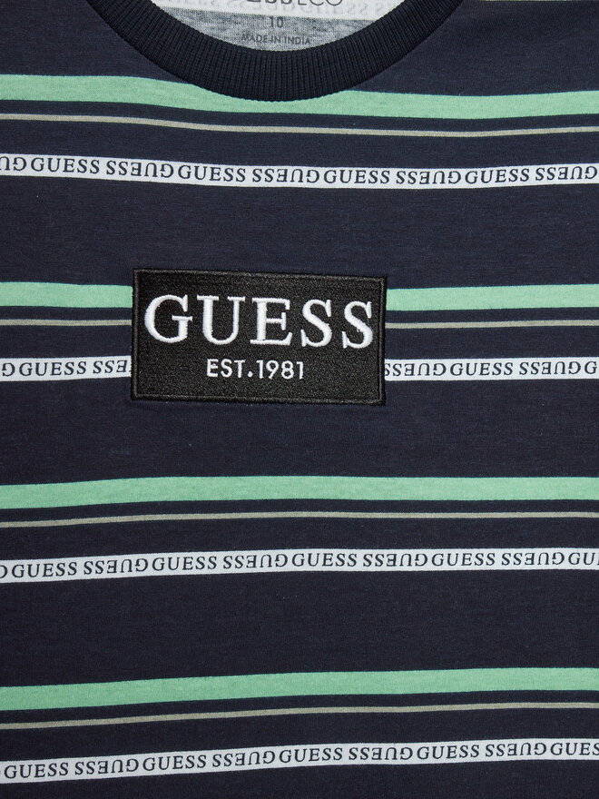 Guess Guess Marškinėliai L4YI24 K8HM3 Tamsiai mėlyna Regular Fit