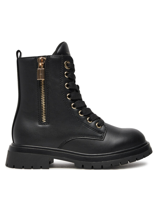 Tommy Hilfiger Schnürstiefeletten Tommy Hilfiger Lace-Up Bootie T3A5-33567-1351 M Schwarz