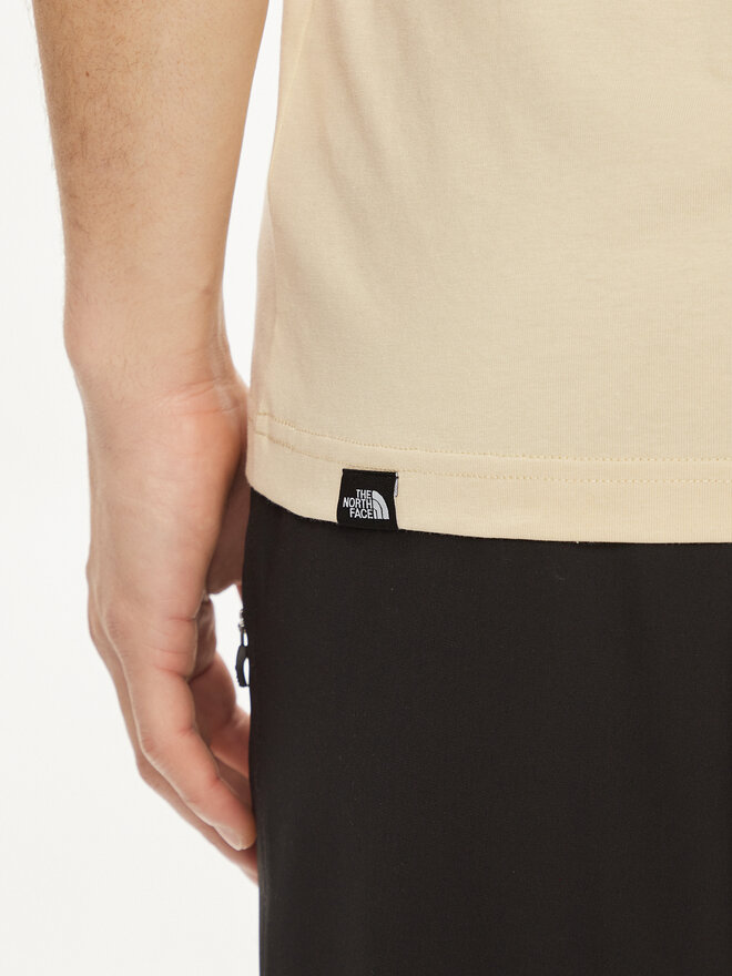 The North Face The North Face Marškinėliai Simple Dome NF0A87NG Smėlio Regular Fit