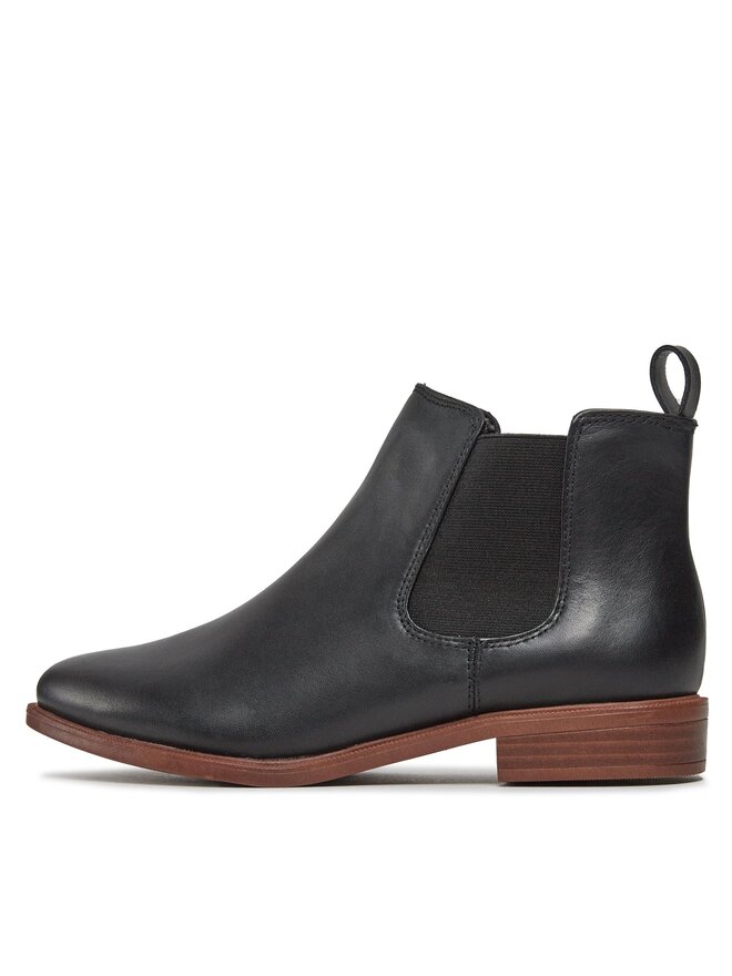 Clarks Челсі Clarks Taylor Shine 261119654 Чорний
