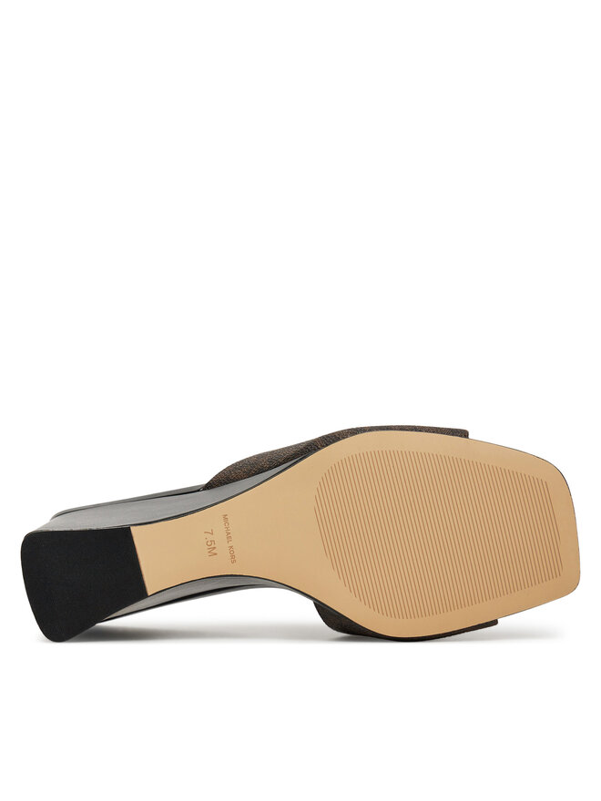 MICHAEL Michael Kors Klapki MICHAEL Michael Kors Merriam Wedge 40S5MMMS1B Brązowy