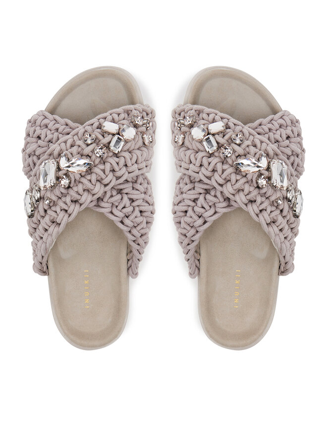 Inuikii Παντόφλες Inuikii Woven Stones 70104-106 Γκρι