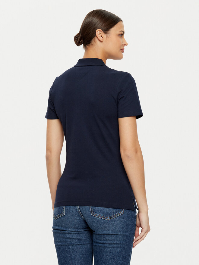 Tommy Hilfiger Tommy Hilfiger Pólóing WW0WW43930 Sötétkék Slim Fit