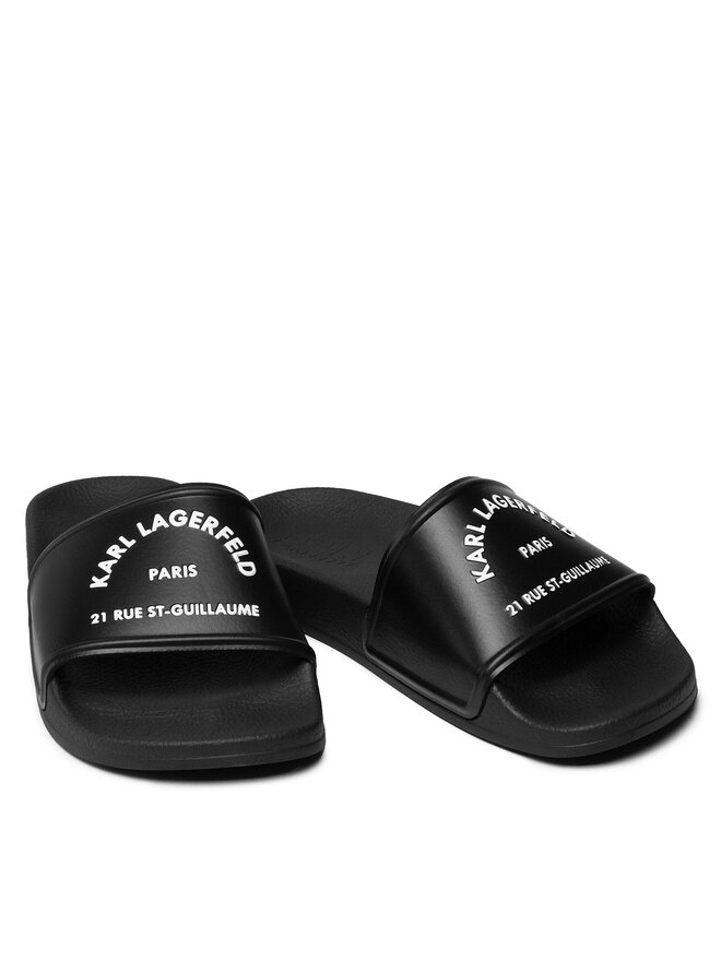 KARL LAGERFELD Şlapi KARL LAGERFELD KL80908 Negru