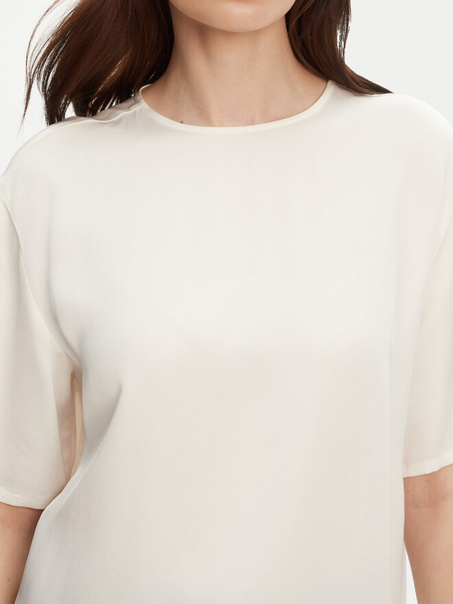 Tommy Hilfiger Tommy Hilfiger Marškinėliai WW0WW45900 Écru Relaxed Fit