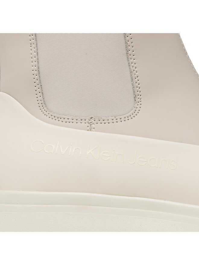 Calvin Klein Jeans Ботильйони Calvin Klein Jeans Chunky Combat Chelsea Boot Rub YW0YW01065 Бежевий