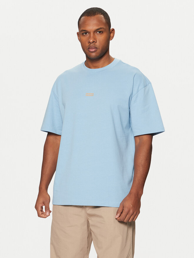 HUGO HUGO Футболка Nalono 50509776 Голубий Relaxed Fit